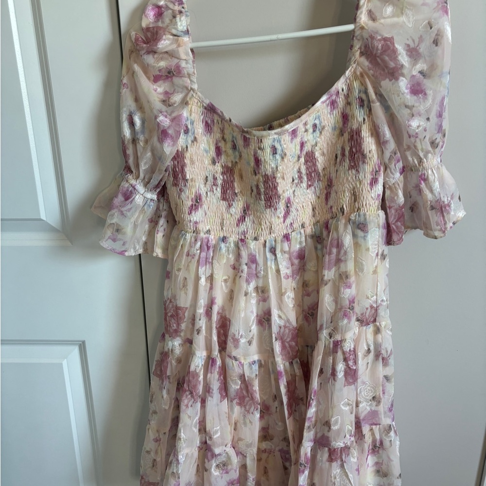 Floral Puff Sleeve Dress